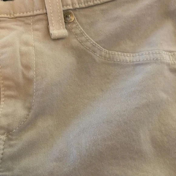 Rag & Bone 25 Cream Gray Skinny Jodhpur Leather Panel Mid-rise - Picture 3 of 12